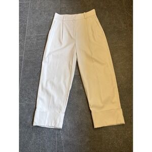 Stockholm Atelier & Other Stories Women's 8 Beige Casual Dress Pants With Cuffs